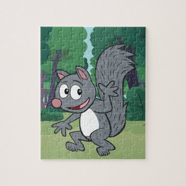 Ranger Rick | Gray Squirrel Waving Jigsaw Puzzle (Vertical)
