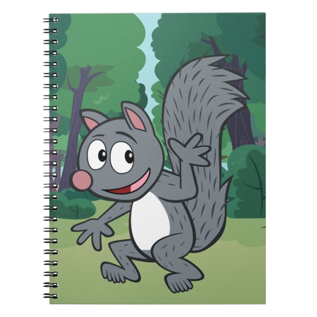 Ranger Rick | Gray Squirrel Waving Notebook (Front)