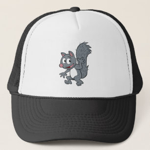 Ranger Rick Gray Squirrel Waving Trucker Hat