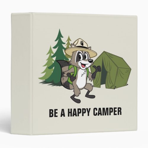 Ranger Rick  Great American Campout _Tent 3 Ring Binder
