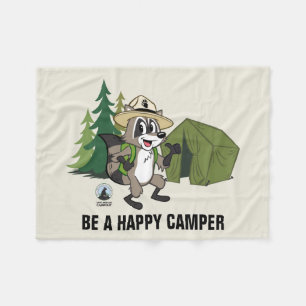 Ranger Rick Great American Campout -Tent Fleece Blanket