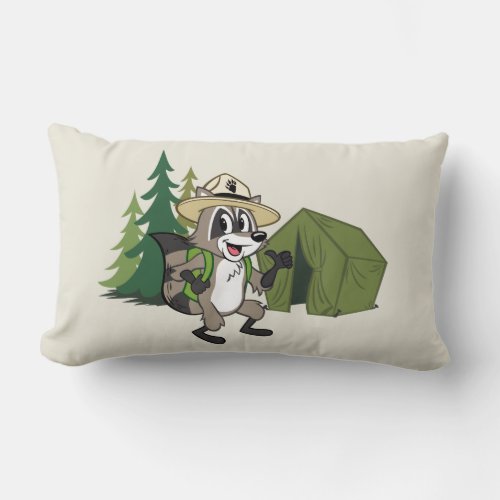 Ranger Rick  Great American Campout _Tent Lumbar Pillow