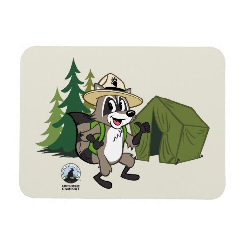 Ranger Rick  Great American Campout _Tent Magnet