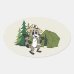 Ranger Rick | Great American Campout -Tent Oval Sticker