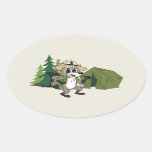 Ranger Rick | Great American Campout -Tent Oval Sticker