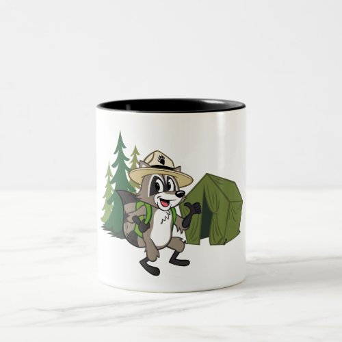 Ranger Rick  Great American Campout _Tent Two_Tone Coffee Mug
