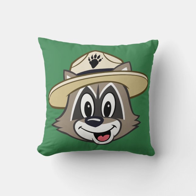 Ranger Rick | Ranger Rick Face Throw Pillow (Front)