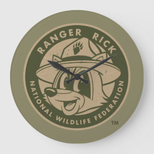 Ranger Rick Ranger Rick Khaki Logo Large Clock