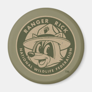 Ranger Rick Ranger Rick Khaki Logo Magnet