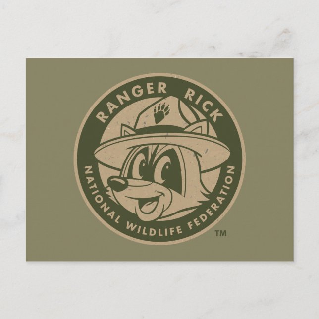 Ranger Rick | Ranger Rick Khaki Logo Postcard (Front)