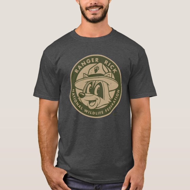 Ranger Rick | Ranger Rick Khaki Logo T-Shirt (Front)