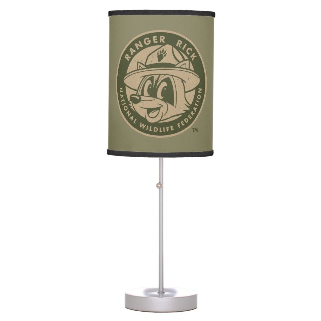 Ranger Rick | Ranger Rick Khaki Logo Table Lamp (Front)