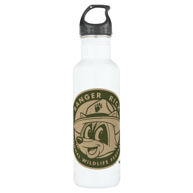 Ranger Rick | Ranger Rick Khaki Logo Water Bottle (Front)