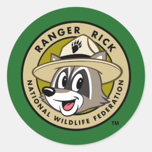 Ranger Rick   Ranger Rick Logo Classic Round Sticker