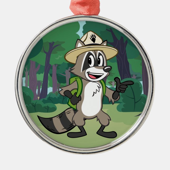 Ranger Rick | Ranger Rick Pointing Metal Ornament (Front)
