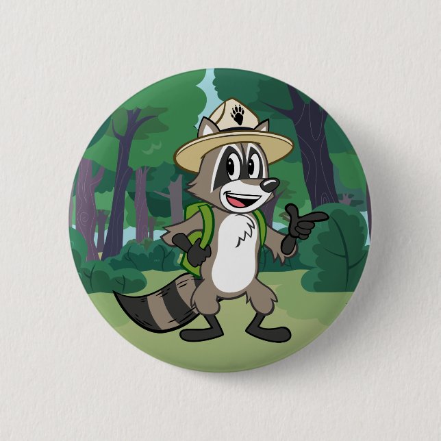 Ranger Rick | Ranger Rick Pointing Pinback Button (Front)