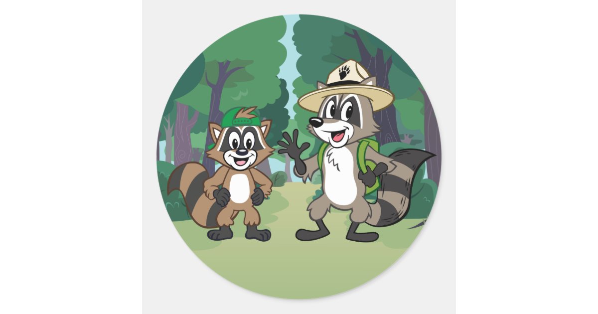 Ranger Rick | Ranger Rick & Ricky Classic Round Sticker | Zazzle