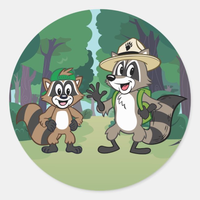Ranger Rick | Ranger Rick & Ricky Classic Round Sticker (Front)