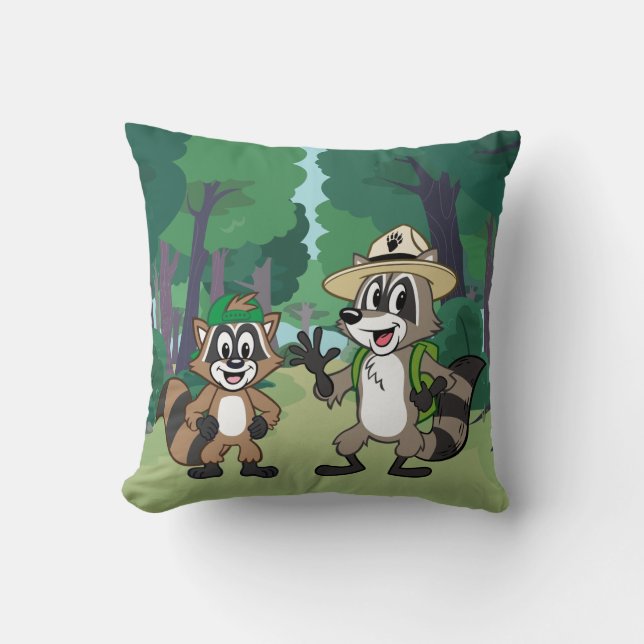 Ranger Rick | Ranger Rick & Ricky Throw Pillow (Front)