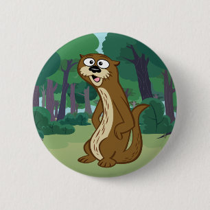 Ranger Rick Reggie Otter Button