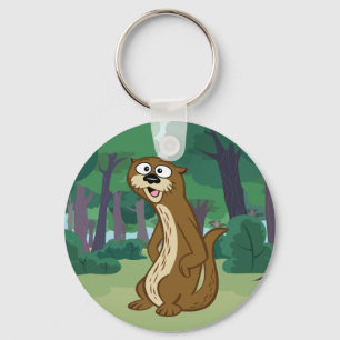 Ranger Rick Reggie Otter Keychain
