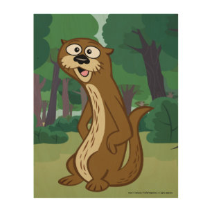 Ranger Rick   Reggie Otter Wood Wall Decor