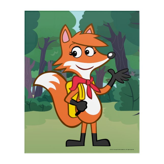 Ranger Rick | Scarlett Fox Waving Acrylic Print (Front)