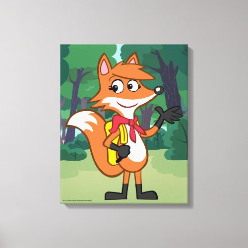 Ranger Rick  Scarlett Fox Waving Canvas Print