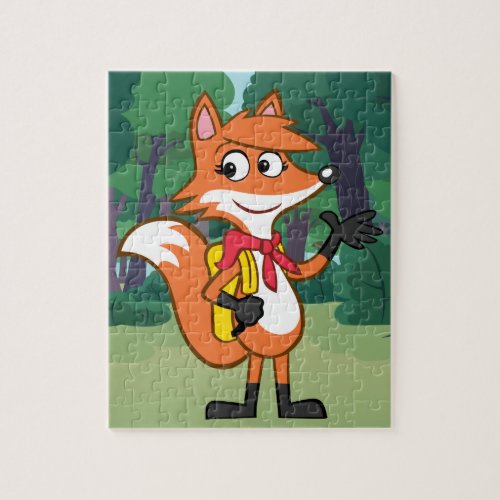 Ranger Rick  Scarlett Fox Waving Jigsaw Puzzle