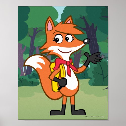 Ranger Rick  Scarlett Fox Waving Poster