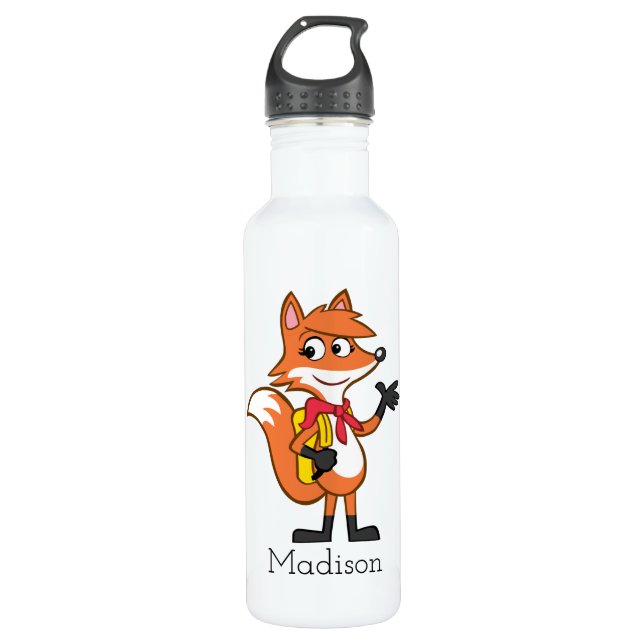 Ranger Rick | Scarlett Fox Waving Water Bottle (Front)