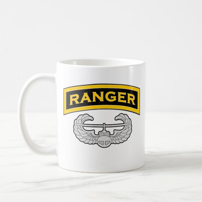 Ranger tab - Air Assault badge Coffee Mug (Left)