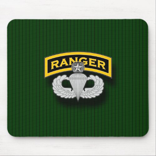 Ranger tab and Master Parachutist badge Mouse Pad