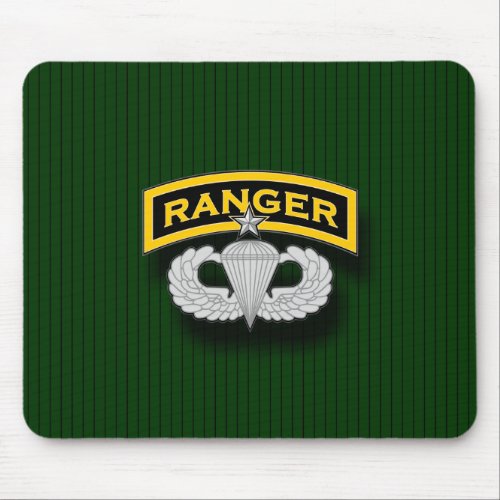 Ranger tab and Senior Parachutist badge Mouse Pad