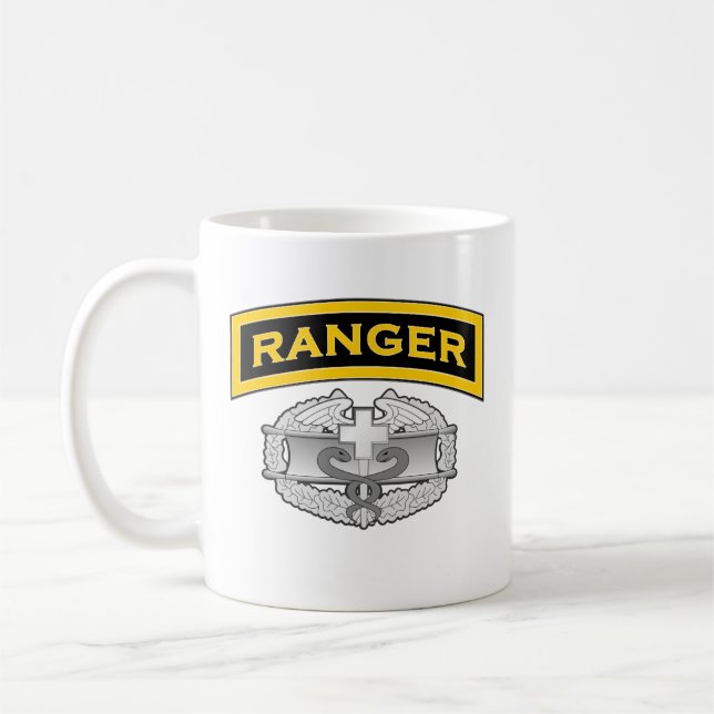 Ranger tab - Combat Medic Badge Coffee Mug (Left)