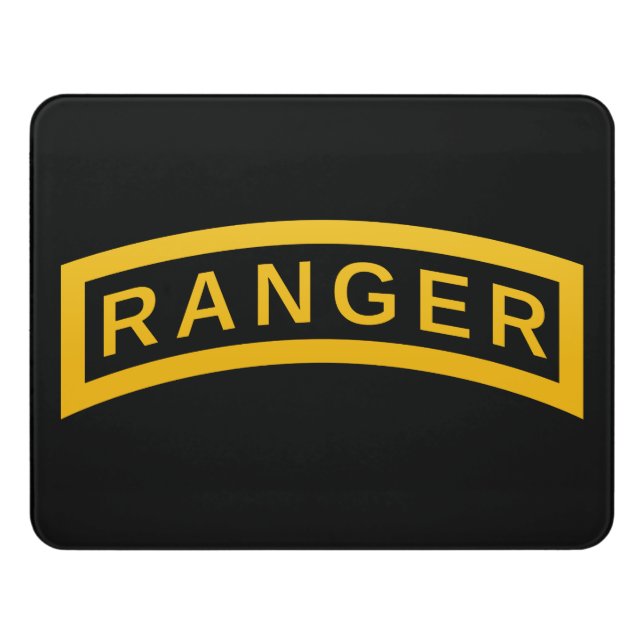 Ranger Tab Door Sign (Contemporary Front)