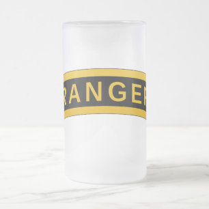 Ranger Tab Frosted Glass Beer Mug