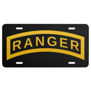 Ranger Tab License Plate