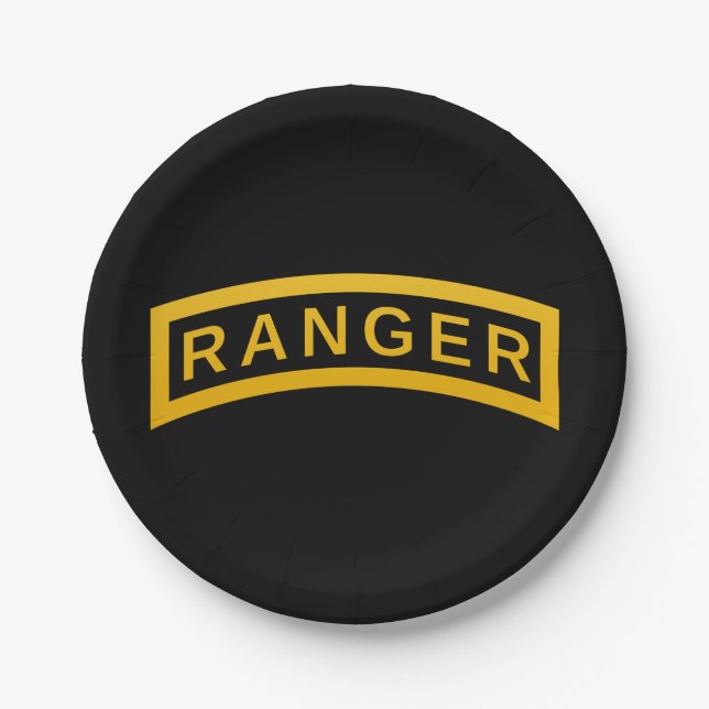 Ranger Tab Paper Plates (Front)