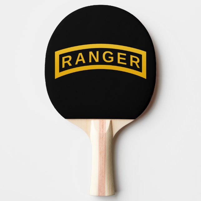 Ranger Tab Ping Pong Paddle (Front)
