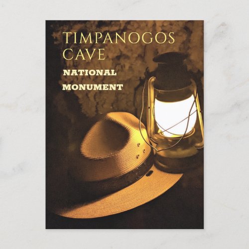 Rangers Hat and Lantern Timpanogos Cave Utah Postcard