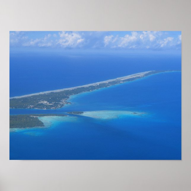 Rangiroa airplane view poster (Front)