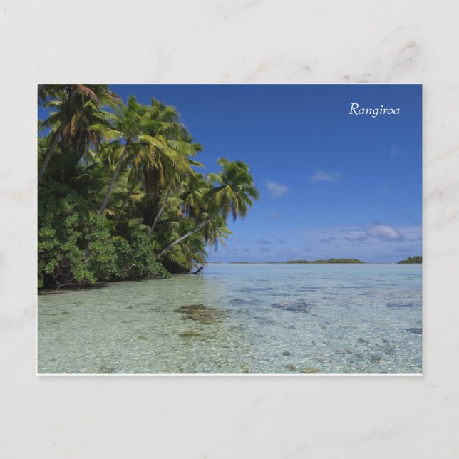 Rangiroa Blue Lagoon French Polynesia Postcard (Front)