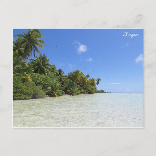 Rangiroa Blue Lagoon Postcard (Front)