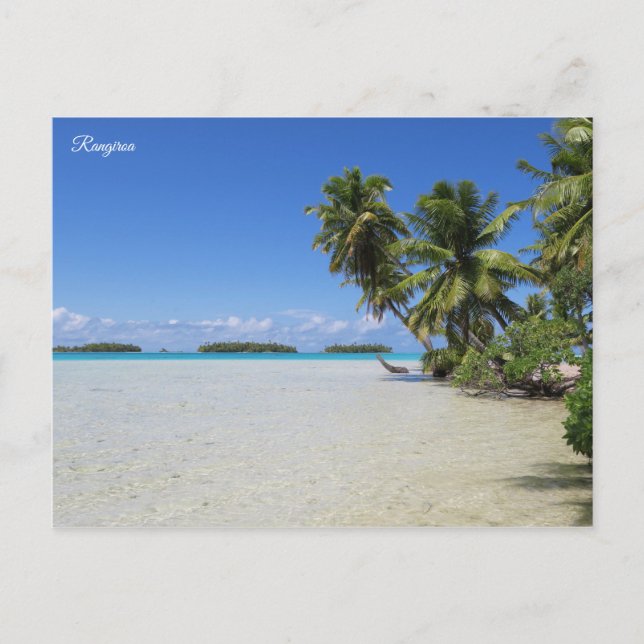 Rangiroa Blue Lagoon Postcard (Front)