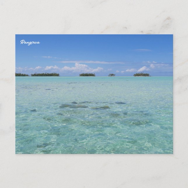 Rangiroa Blue Lagoon Postcard (Front)