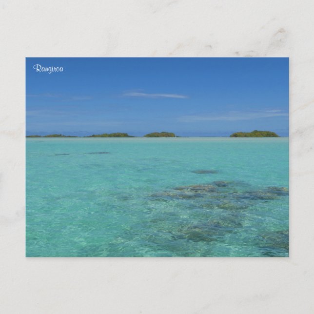 Rangiroa French Polynesia Holiday Postcard (Front)