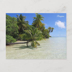 Rangiroa Palm Trees Holiday Postcard