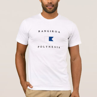 Rangiroa Polynesia Alpha Dive Flag T-Shirt