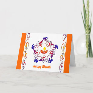 Rangoli lamp - card